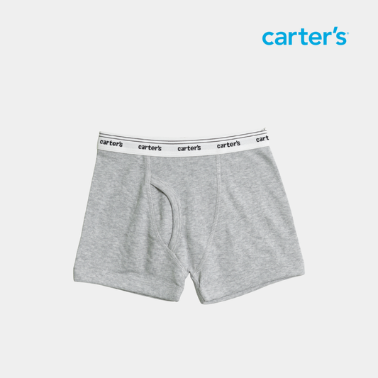 Boys’ Cotton Boxer Brief – Heather Gray