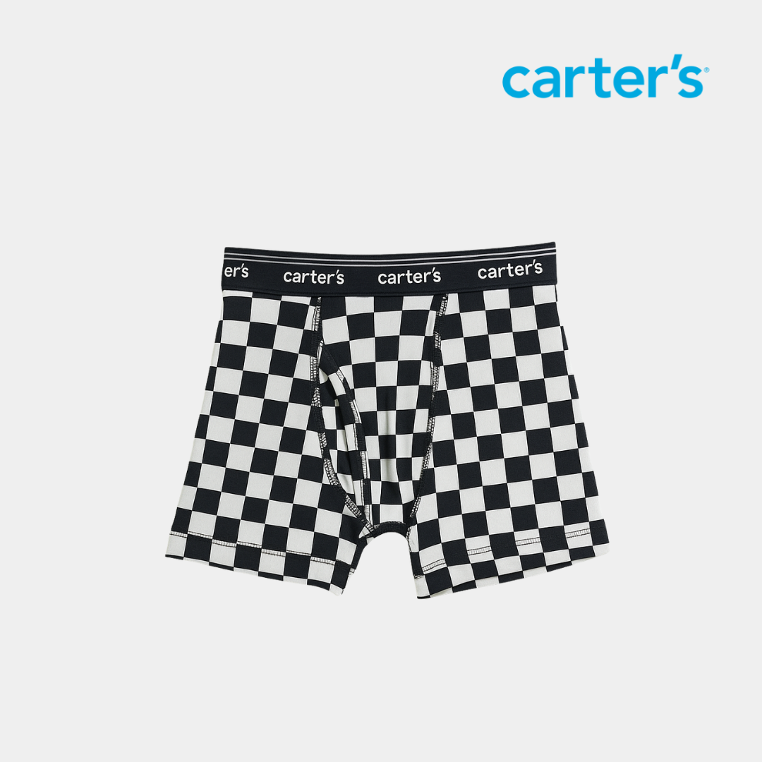 Checkered Comfort Boxer Briefs for Boys