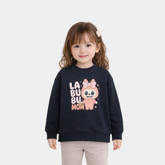 Labubu Mom Print Kids Sweatshirt