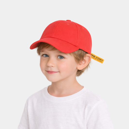 KIDKO Classic Red Baseball Cap for Kids