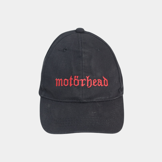 KIDKO Black “Motorhead” Embroidered Cap for Kids