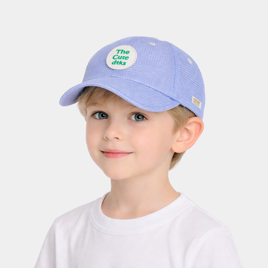 KIDKO Cute Textured Baseball Cap for Kids – Sky Blue
