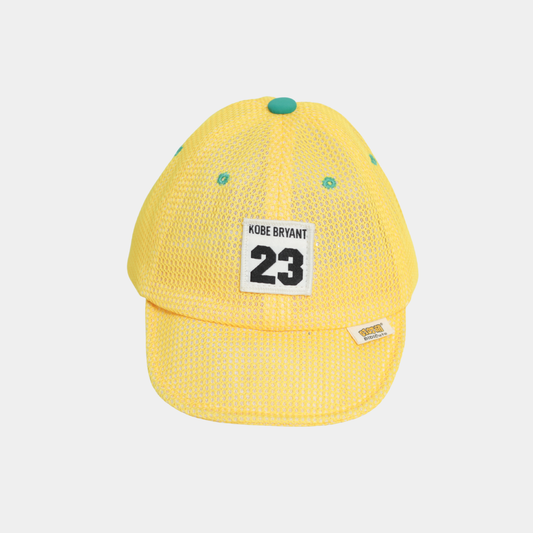 KIDKO Sports Number Mesh Baseball Cap for Kids – Yellow