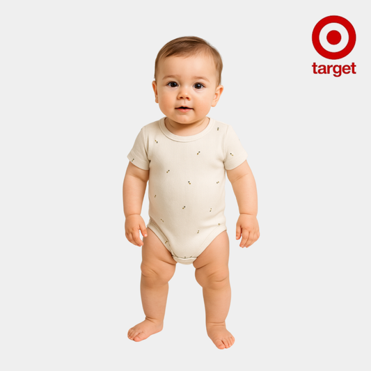 Baby Organic Cotton Bodysuit – Bee Print