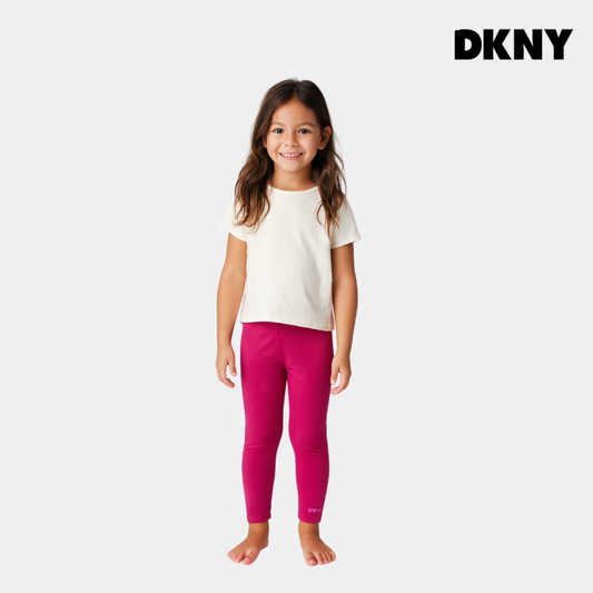 Girls Cotton Tights - Neon Pink Color