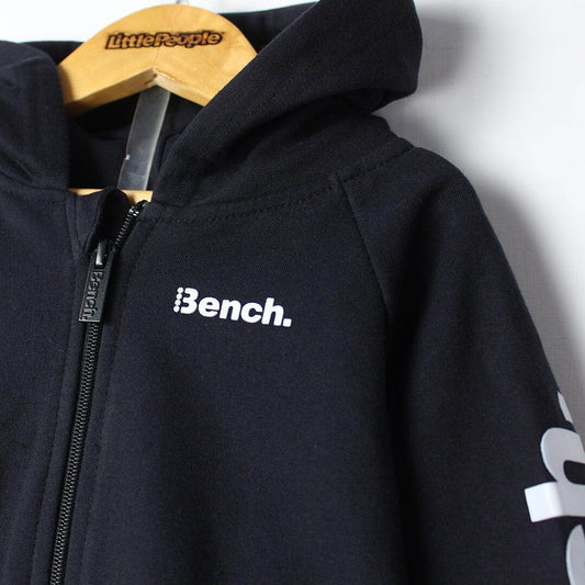 Boys Zipper Hood Tracksuit – Black - KIDKO