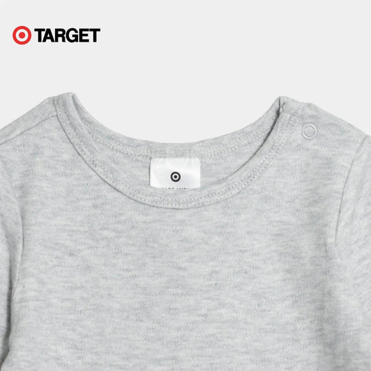 Baby Organic Cotton Bodysuit – Gray - KIDKO