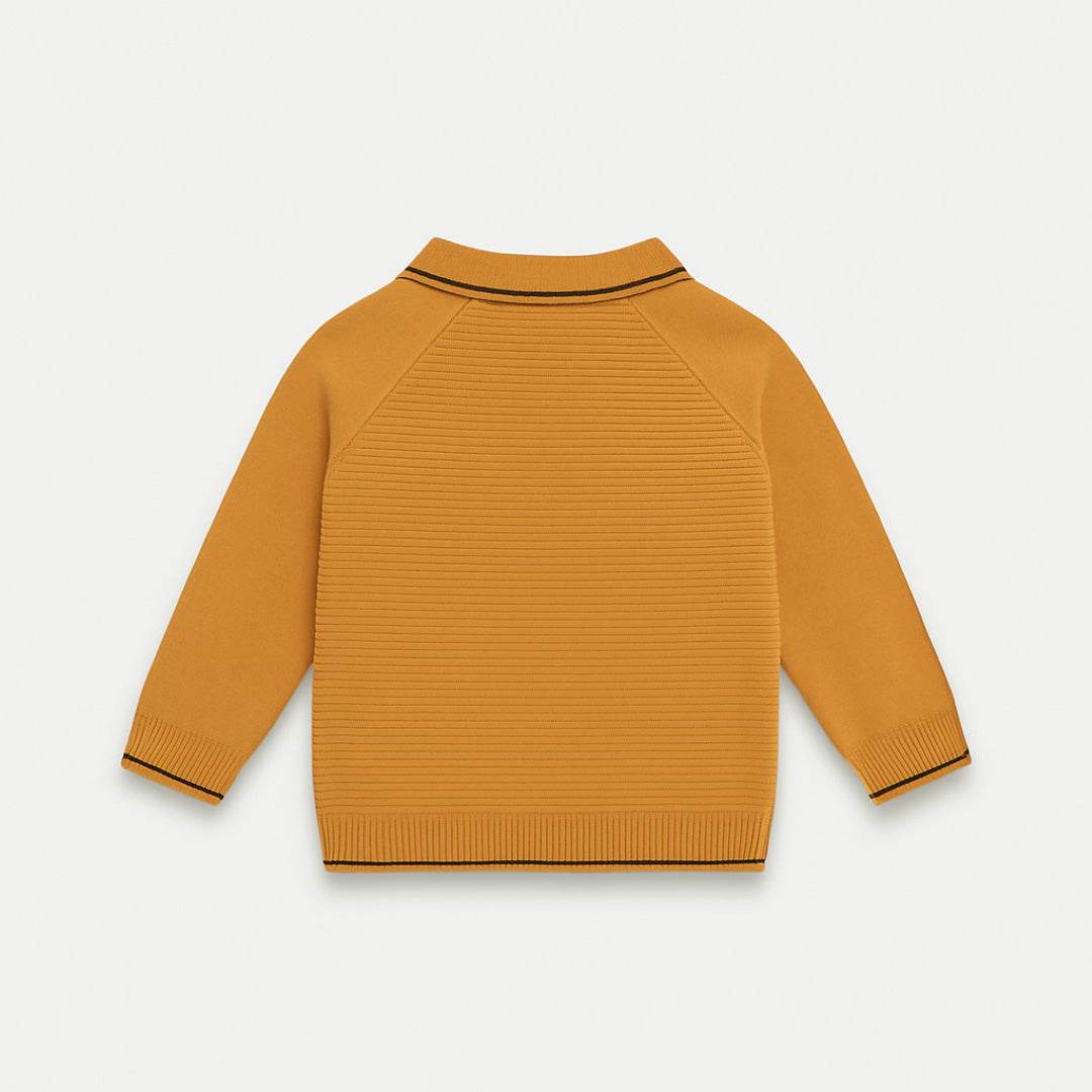 Boy Polo sweater – Orange Color - KIDKO