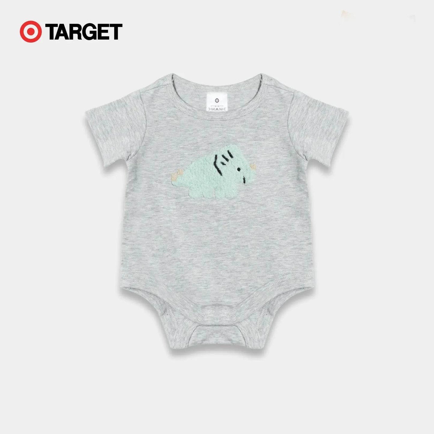Baby Organic Cotton Bodysuit – Gray - KIDKO