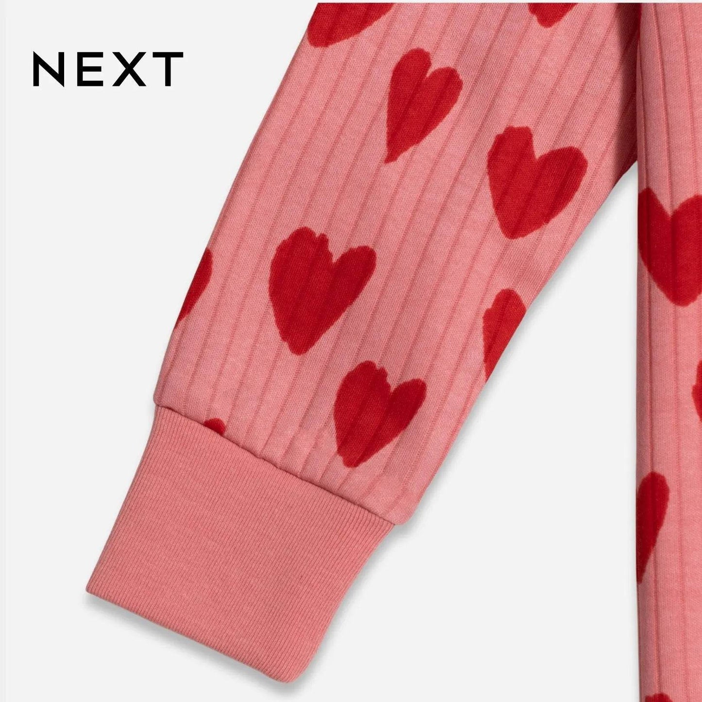 Girls’ Organic Cotton Shirt – Pink with Heart Print - KIDKO