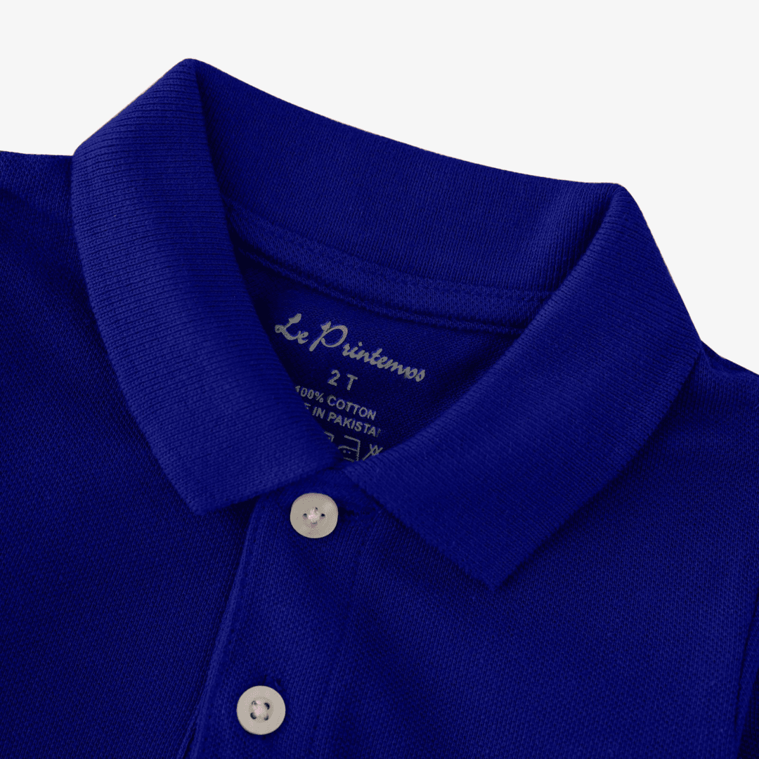 Boys Royal Blue Polo Shirt - Spiderman - KIDKO