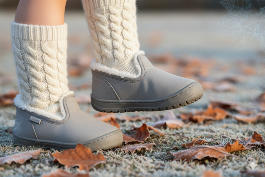 Footwear-in-Winter-Socks-Booties-When-to-Use-Lined-Shoes KIDKO