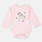 Baby Full‑Sleeve Bodysuit – Pink - KIDKO