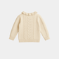 Baby Girl Knitted Sweater – Cream - KIDKO