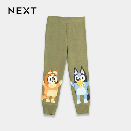 Boys Cotton Trousers – Bluey Cartoon Print - KIDKO