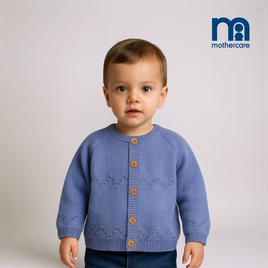Baby Knitted Cardigan Magnella - Azure Blue