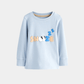 Boys Long Sleeve Snooze T‑Shirt – Light Blue - KIDKO