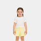 Baby Girls Cotton Pajama Shorts - Yellow Color