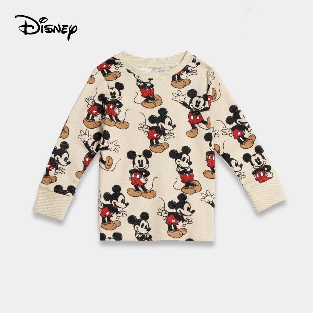Boys Cotton Sweatshirt – Mickey Mouse Print - KIDKO