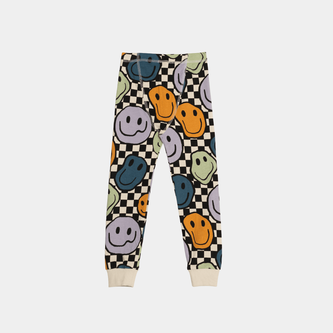 Boys Smiley Printed Trouser – Multicolor - KIDKO