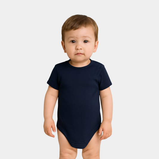 Baby Organic Cotton Bodysuit – Dark Blue