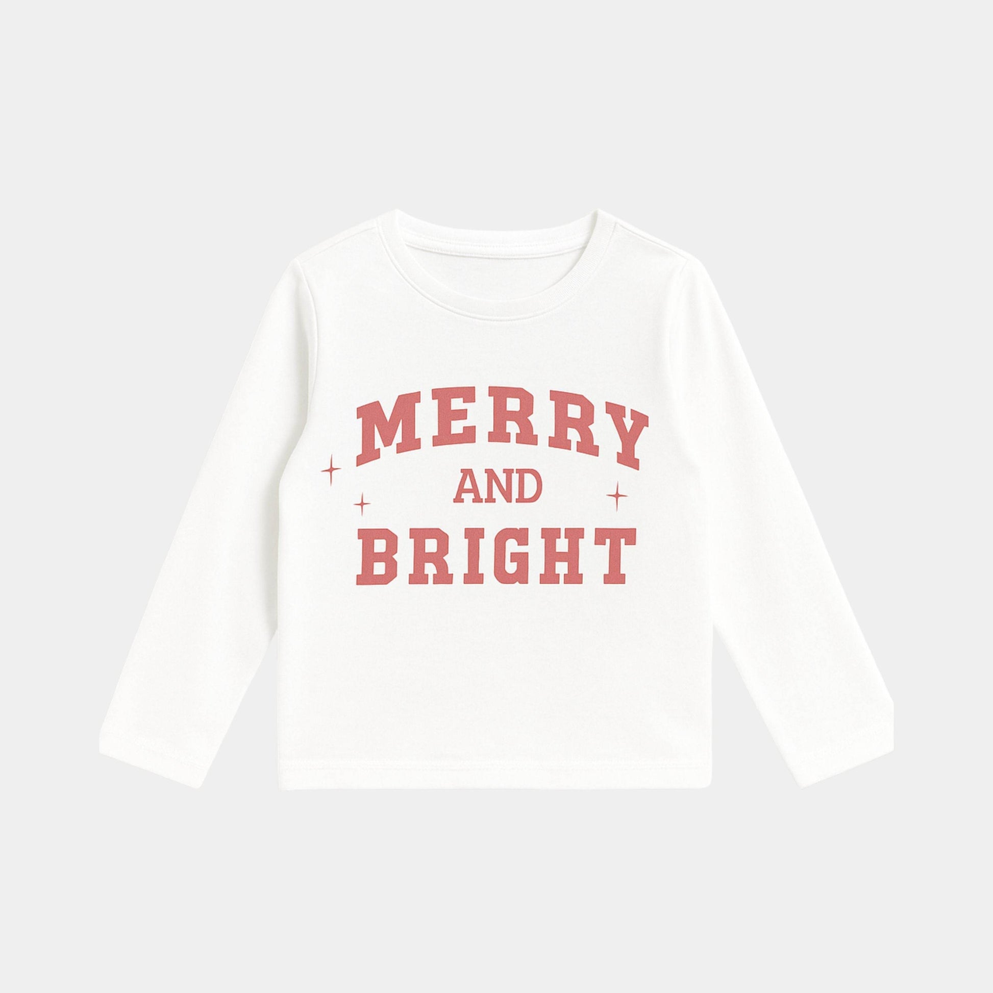 Merry and Bright Full Sleeve Shirt – White - KIDKO