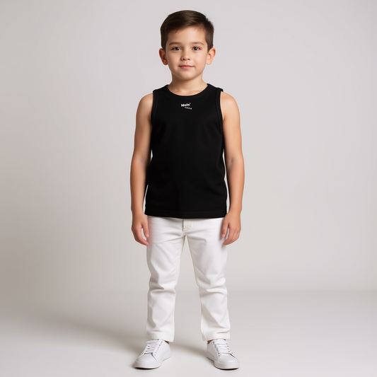 Cotton Vest – Black