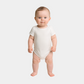 Baby Organic Cotton Bodysuit - Off White Color