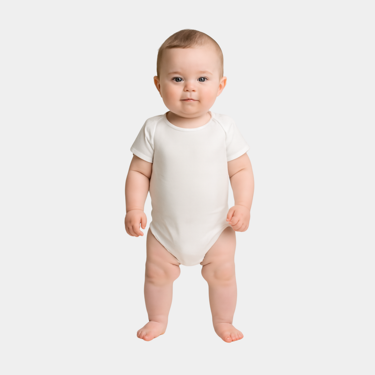 Baby Organic Cotton Bodysuit - Off White Color
