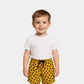 Boys Printed Sweatshorts - Yellow Color