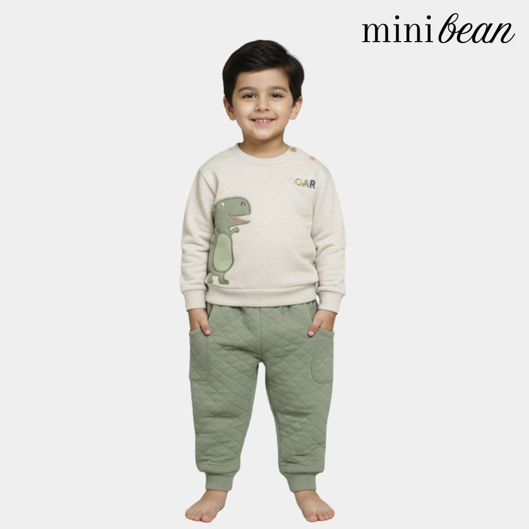 Baby Boy 2-Piece Crewneck Set - Dinasour Print