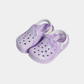 Kids Purple Tie-Dye Clogs – Soft Summer Sandals