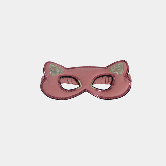 Girls’ Cat Ear Party Mask – Pink Glitter