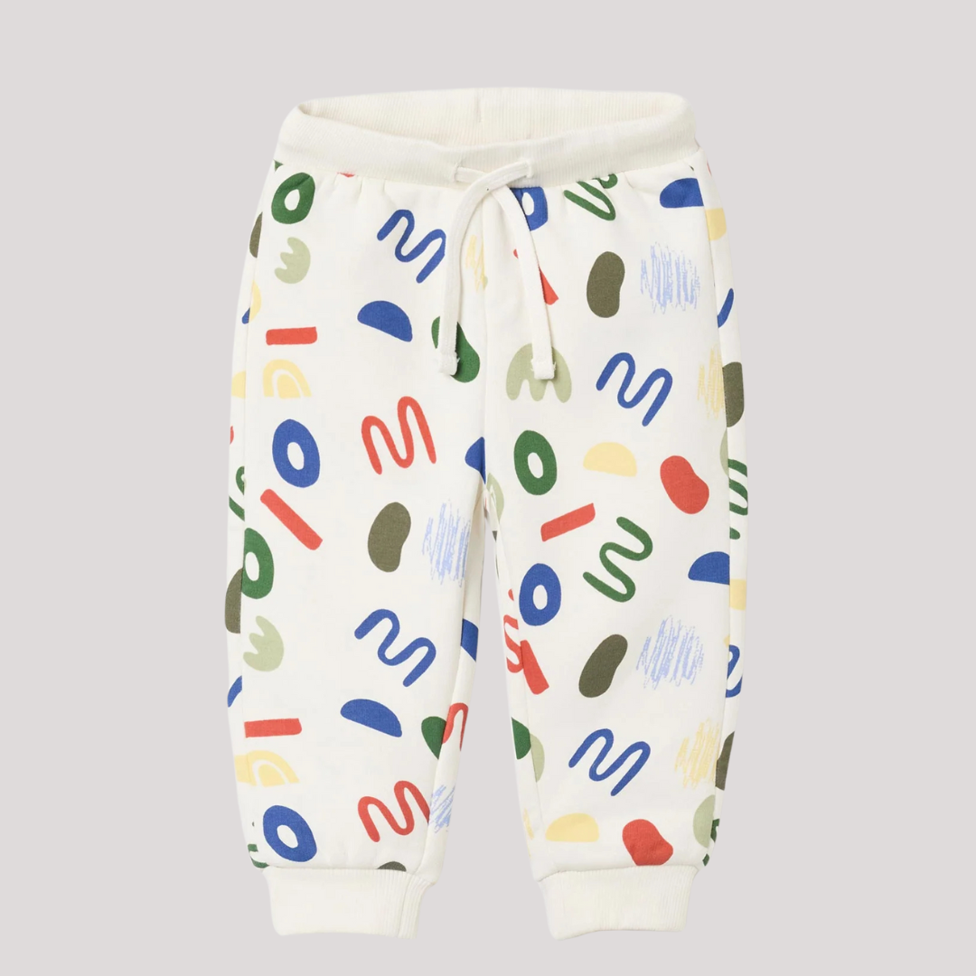 Colorful Abstract Print Jogger for Kids – Soft Cotton Trousers
