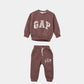 Baby Brown Sweatshirt & Jogger Tracksuit Set (2-Piece)
