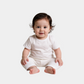 Baby Bodysuit – White with Pink Dots