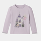 Girls Full Sleeve T-Shirt – Lavender Fairy Castle Print