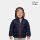 Boy Puffer Jacket – Navy & Orange