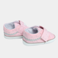 Baby Rose Pink Non-Walker Shoes - Print
