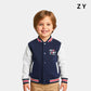 Boys Bomber Jacket – Navy & Beige Color