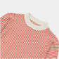 Red & White Soft Striped Knitted Sweater