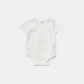 Baby Bodysuit – White with Pink Dots - KIDKO
