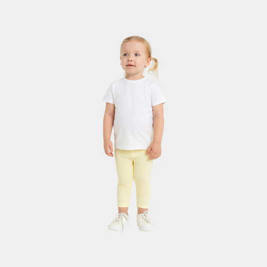 Girls Cotton Tights- Yellow Color