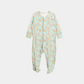 Baby Unisex Sleepsuit – Sea Green Floral Print