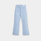 Girls Crop Flared Jeans - Sky Blue Color - KIDKO