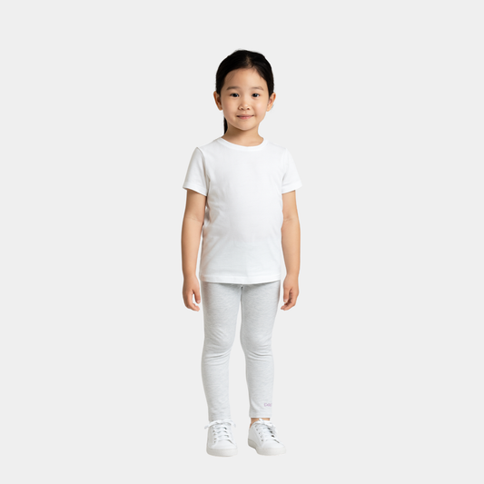 Girls Wide-Leg Jeans - White Color