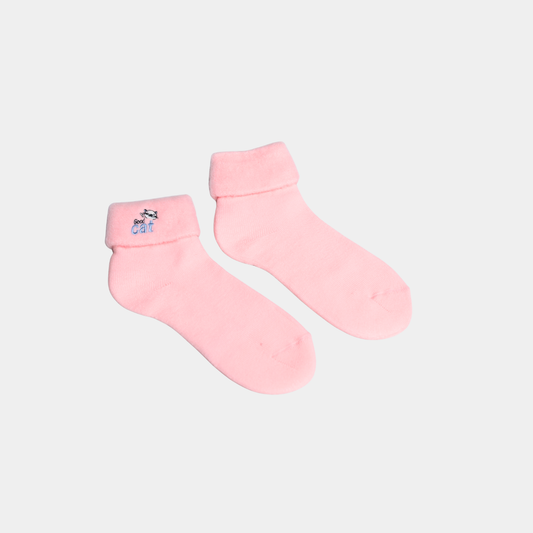 Kids Pink Woolen Winter Socks – Soft & Warm
