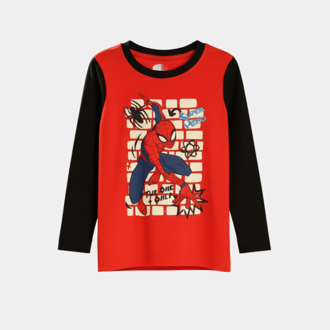 Boys Long Sleeve T-Shirt – Spiderman Print