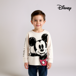 Boys Full Sleeve Mickey Mouse Shirt – Off White Graphic