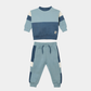 Boys Colorblock Tracksuit Set – Blue